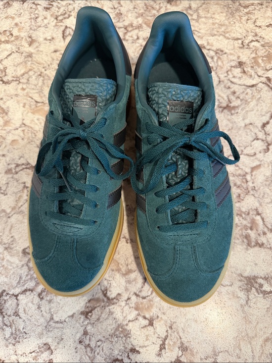 adidas Shoes - adidas womenTeal Suede Casual Sneakers